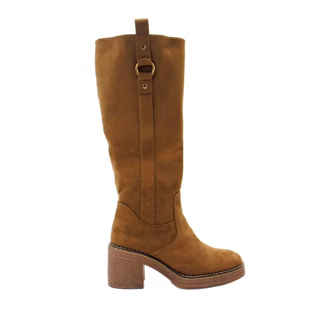 NEW PATRIZIA women's starlie microsuede tall boot in brown